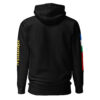 Zwarte Hoodie met Tulehu en RMS-vlag (unisex)
