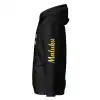 Zwarte Hoodie met Haria en RMS-vlag (unisex)