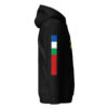 Zwarte Hoodie met Ternate en RMS-vlag (unisex)