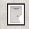 Hoogtekaart Rutong– Luxe Ingelijste Poster (Roots)