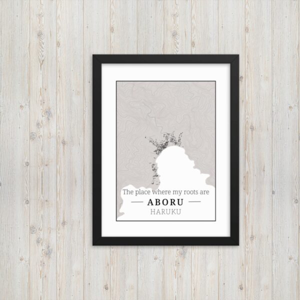 hoogtekaart-aboru-luxe-ingelijste-poster-roots