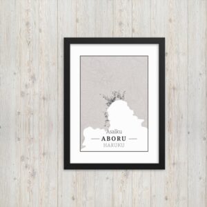 hoogtekaart-aboru-luxe-ingelijste-poster-asalku