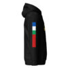 Zwarte Hoodie met Haruru en RMS-vlag (unisex)