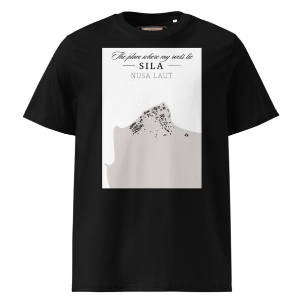 unisex-organic-cotton-t-shirt-black-front-67659ab030df4.jpg T-Shirt met kaart Sila