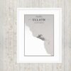 Hoogtekaart Ullath – Luxe Ingelijste Poster (Asalku)
